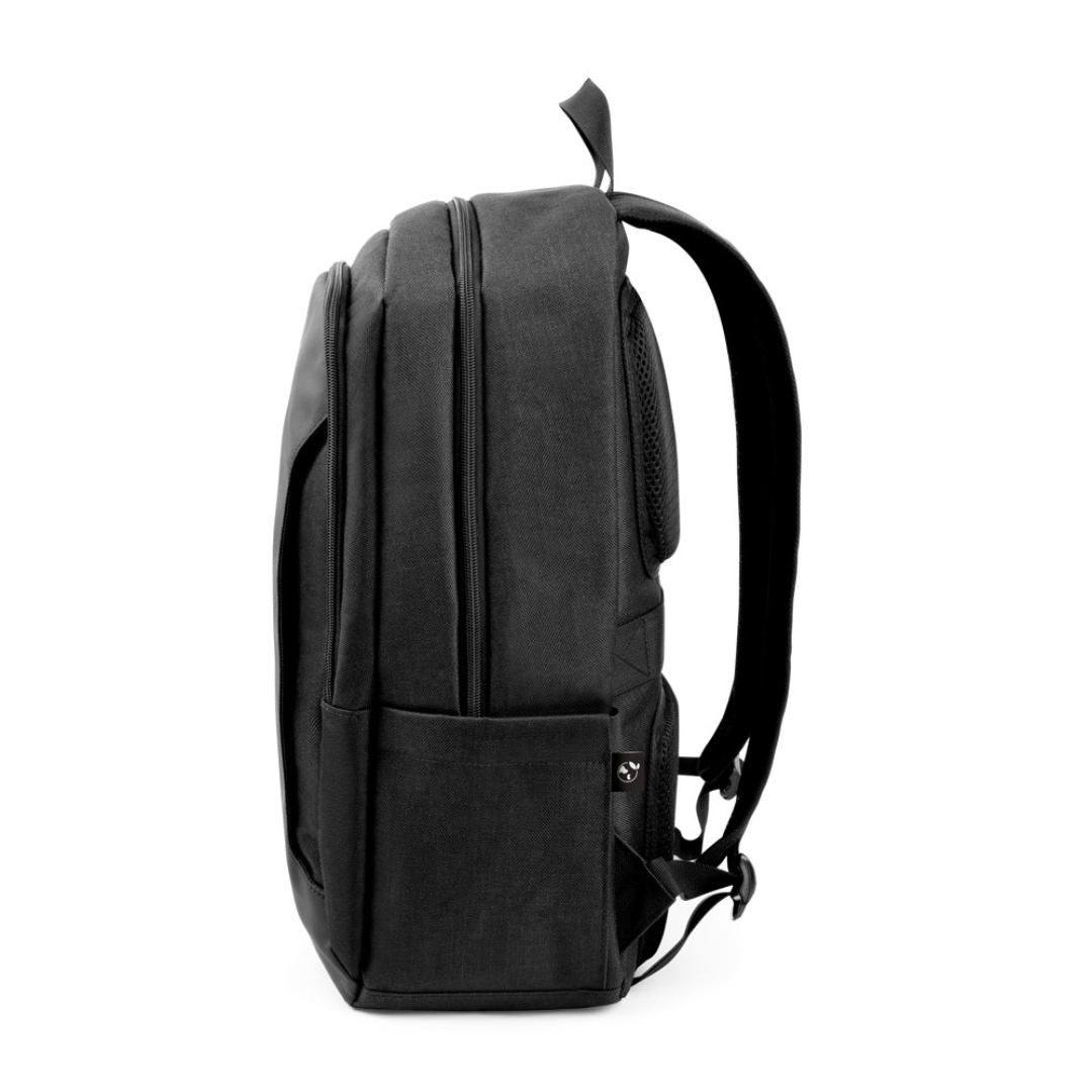 Mochila promocional con bolsillo para botella y acolchado ergonómico para personalizar